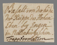 L 01376
<br/>
Label met opschrift
<br/>
<em>Escher von der Linth, Johannes Conrad (1767-1823)</em>